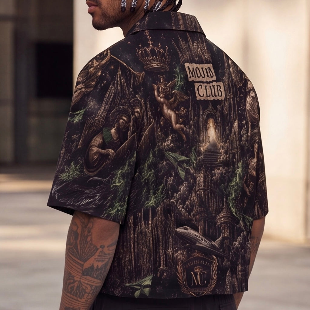 The Crown Society Cropped Shirt Jacket