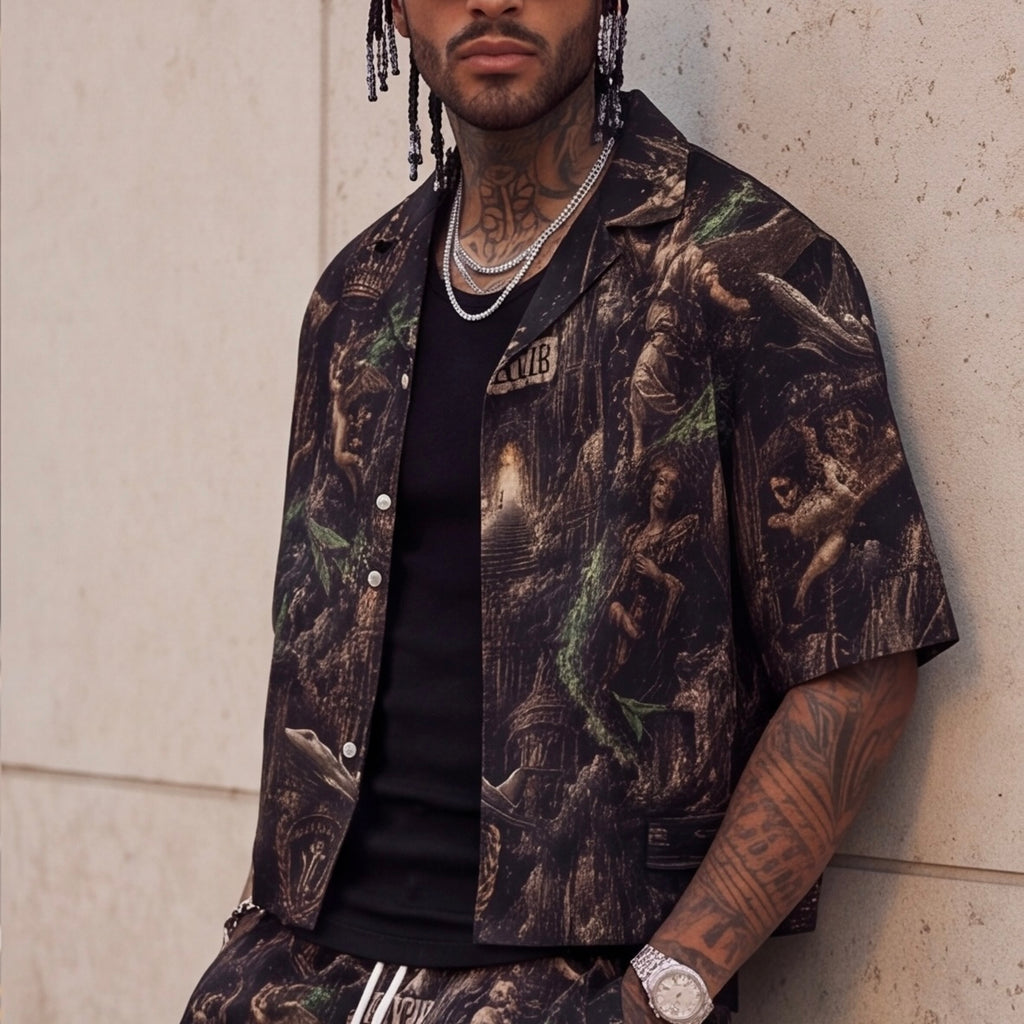 The Crown Society Cropped Shirt Jacket
