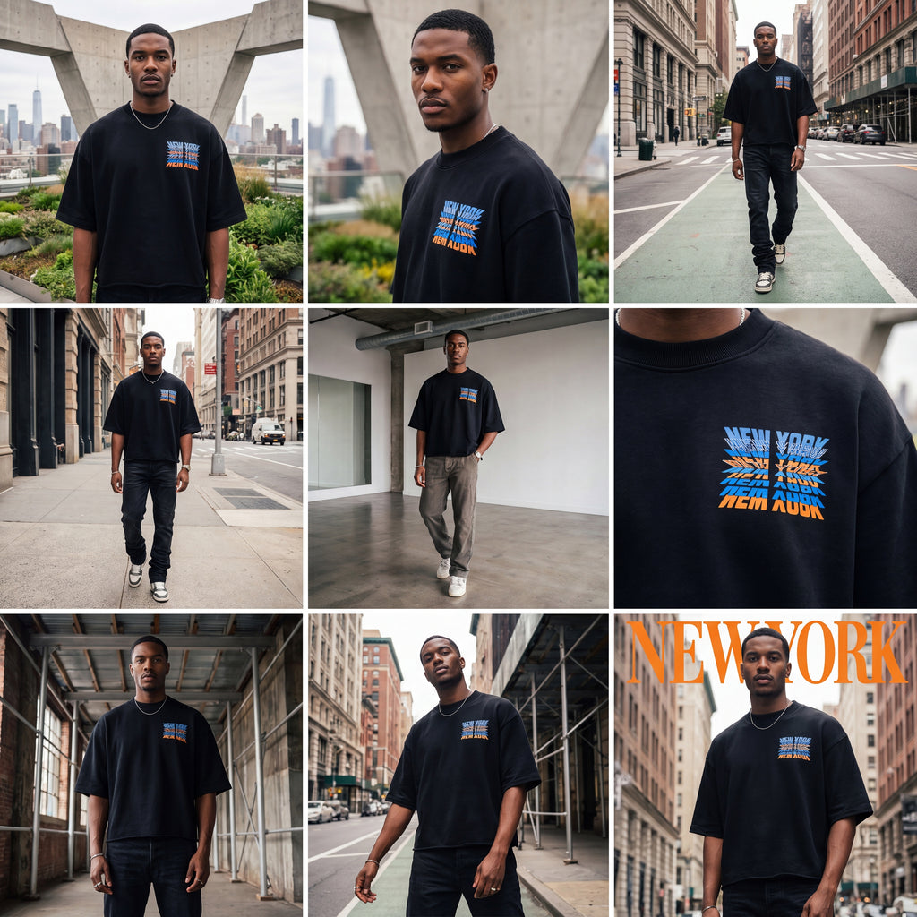 New York Frequency Heavyweight French Terry Tee